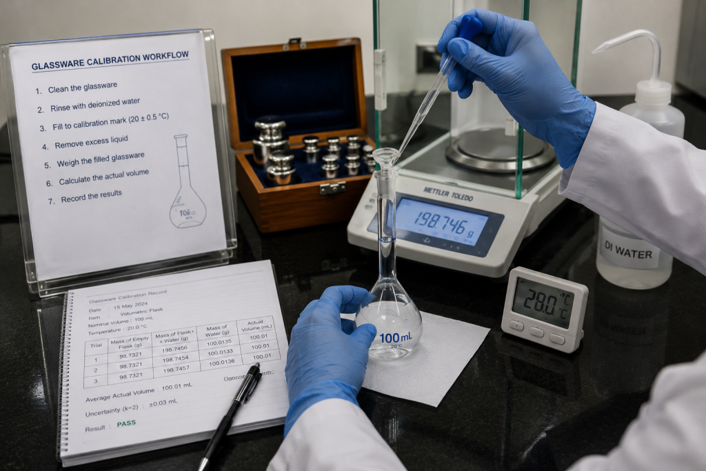 glassware calibration pakistan ISO 17025 PNAC Accredited