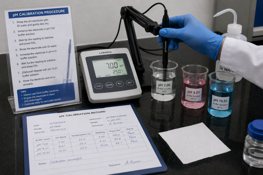 pH calibration pakistan hitech PNAC iso 17025 accredited